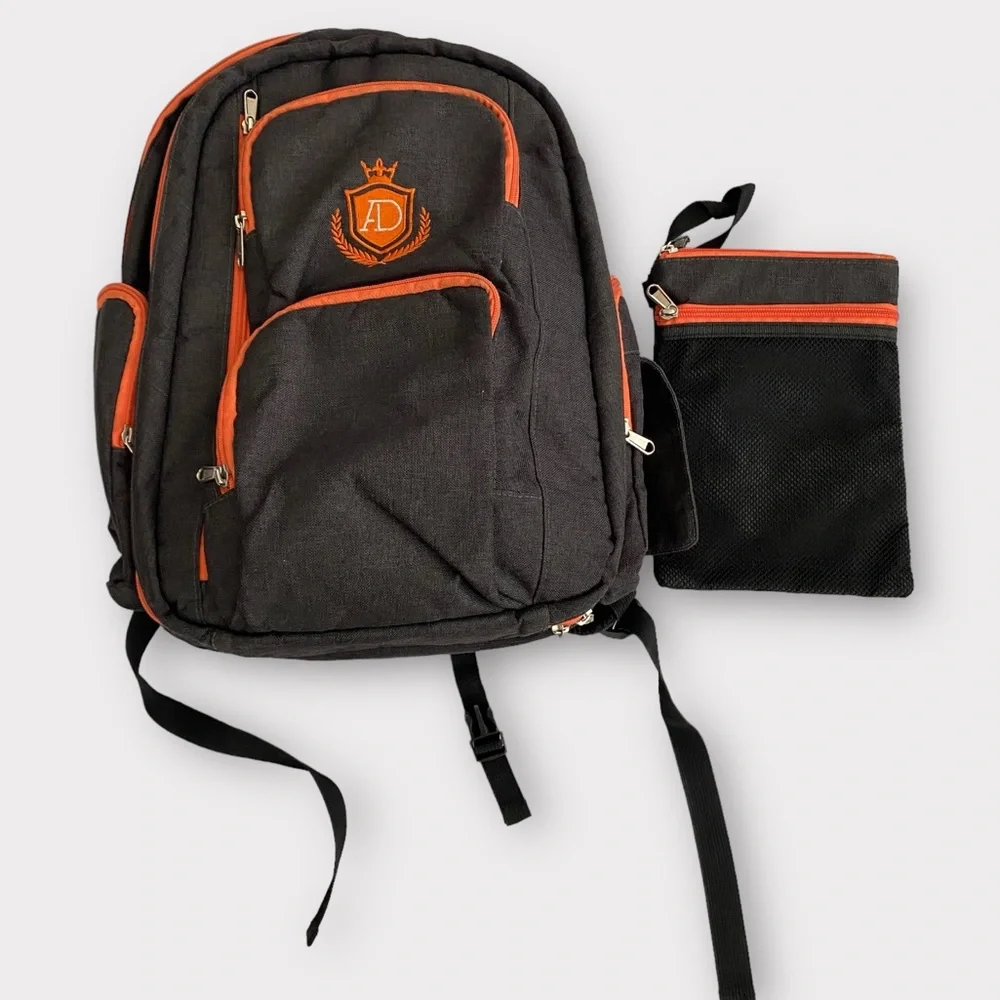 Backpack Baby Diaper Bag Outdoor Multi Use Multi Zipper Pocket Large Size